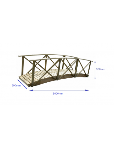 Bridge 3000 x 600 with Handrail